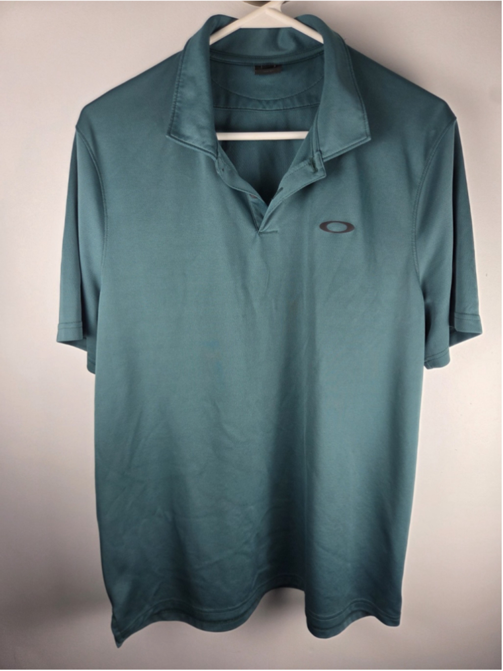 Oakley Men's Hydrolix Golf Polo Green Size Large Pre-Owned
